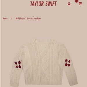 RED (TV) Taylor Swift’s cardigan, new, never worn. Beautiful for any gift!